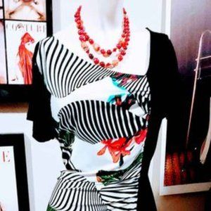 COLORFUL, FLORAL DRESS BY LANA